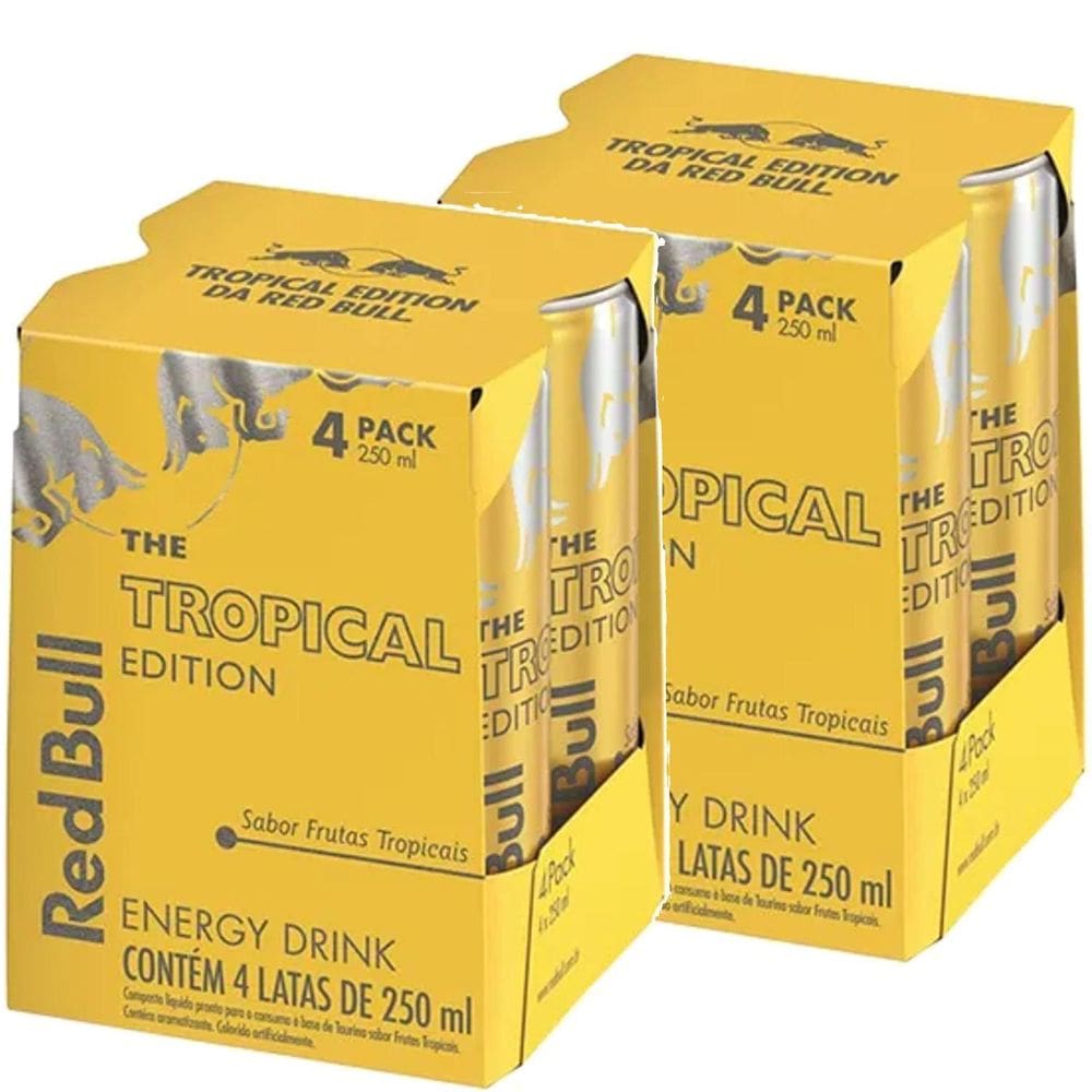 Energético Red Bull Tropical Edition 250Ml  8 Unidades