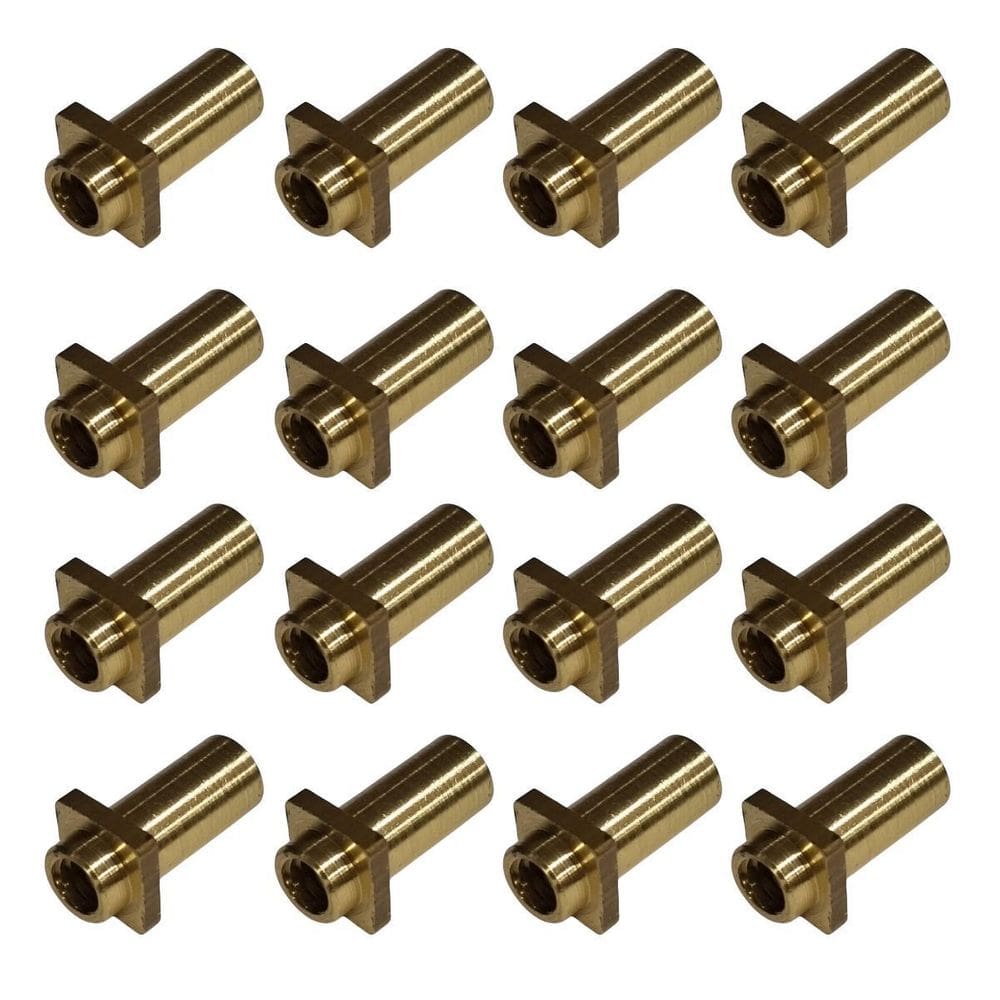 Kit 16 Bucha Afinação Latão 5Mm 7/32 Canoa Bateria C Pescoço