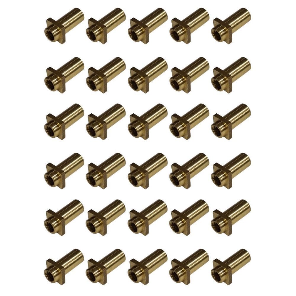 Kit 30 Bucha Afinação Latão 5Mm 7/32 Canoa Bateria C Pescoço