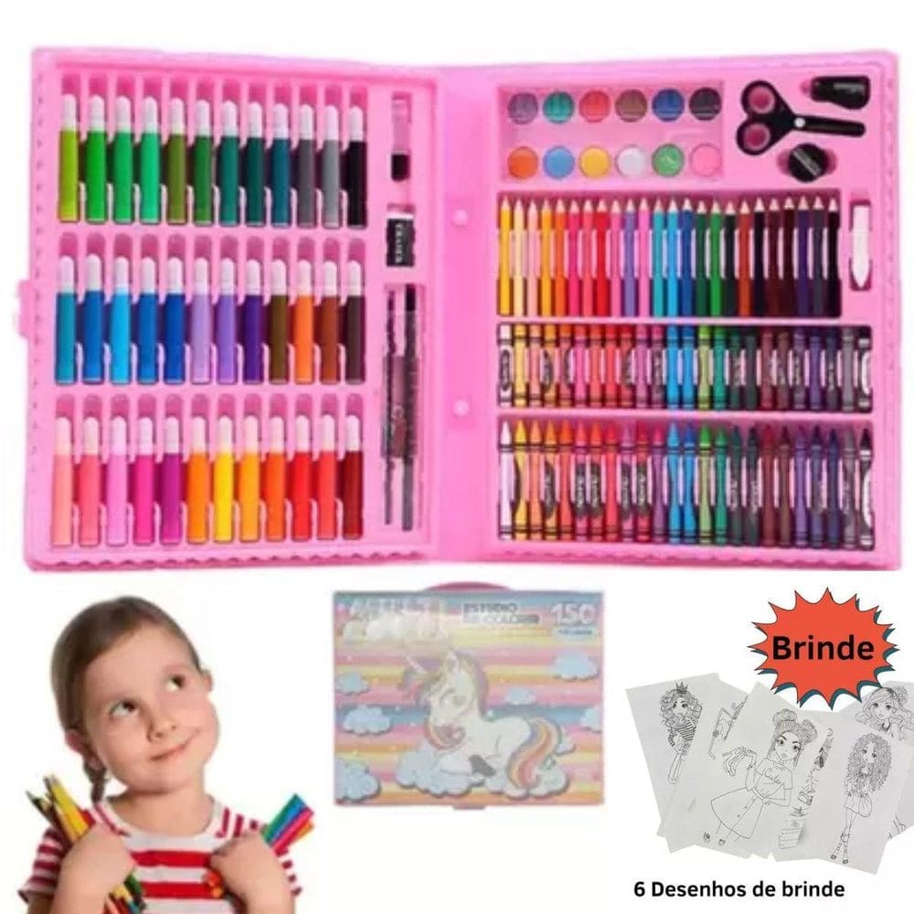 Maleta Escolar Para Pintar Com Desenhos A  Barato
