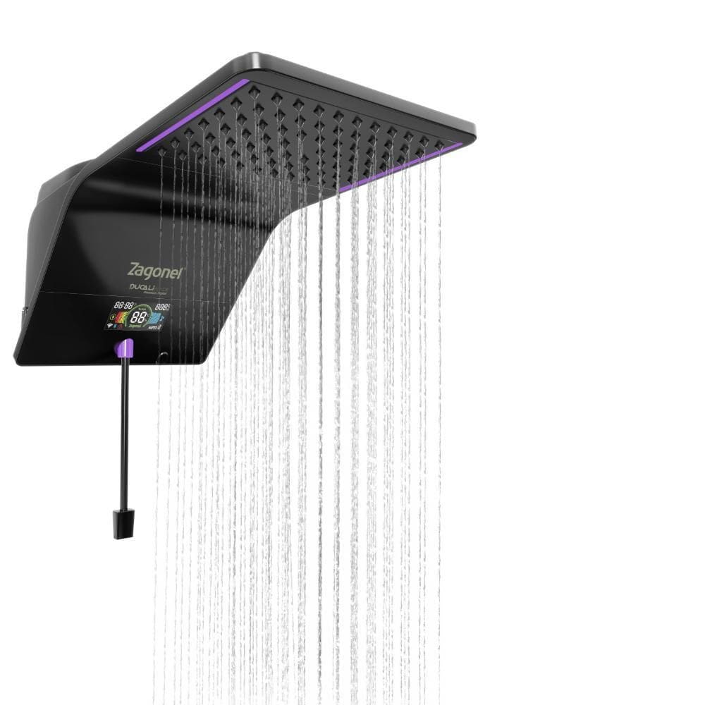 Ducha Eletrônica Premium Ducali Black Zagonel 5500W 127V