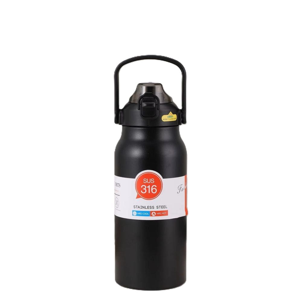 Garrafa Térmica Aço Inoxidável 1700Ml Isolada A Vácuo Preto