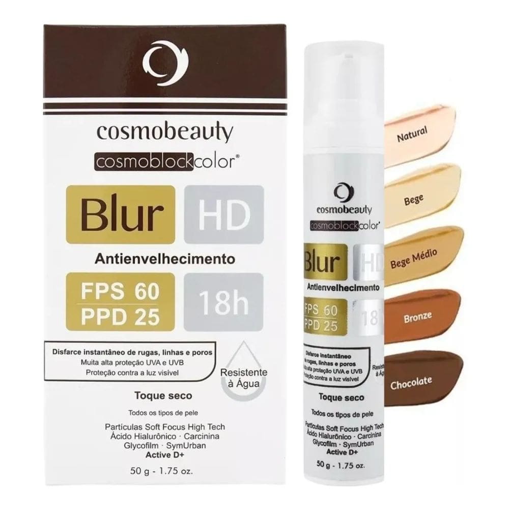 Blur HD Fps60 Bege Antienvelhecimento Cosmobeauty 50g