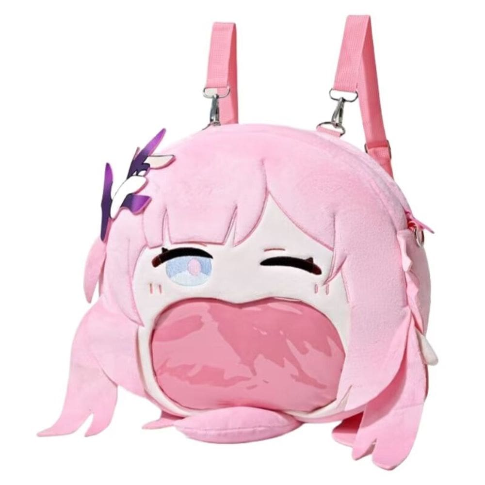 Mochila de pelúcia SANMU Honkai Impact 3 Elysia Anime Big Mouth