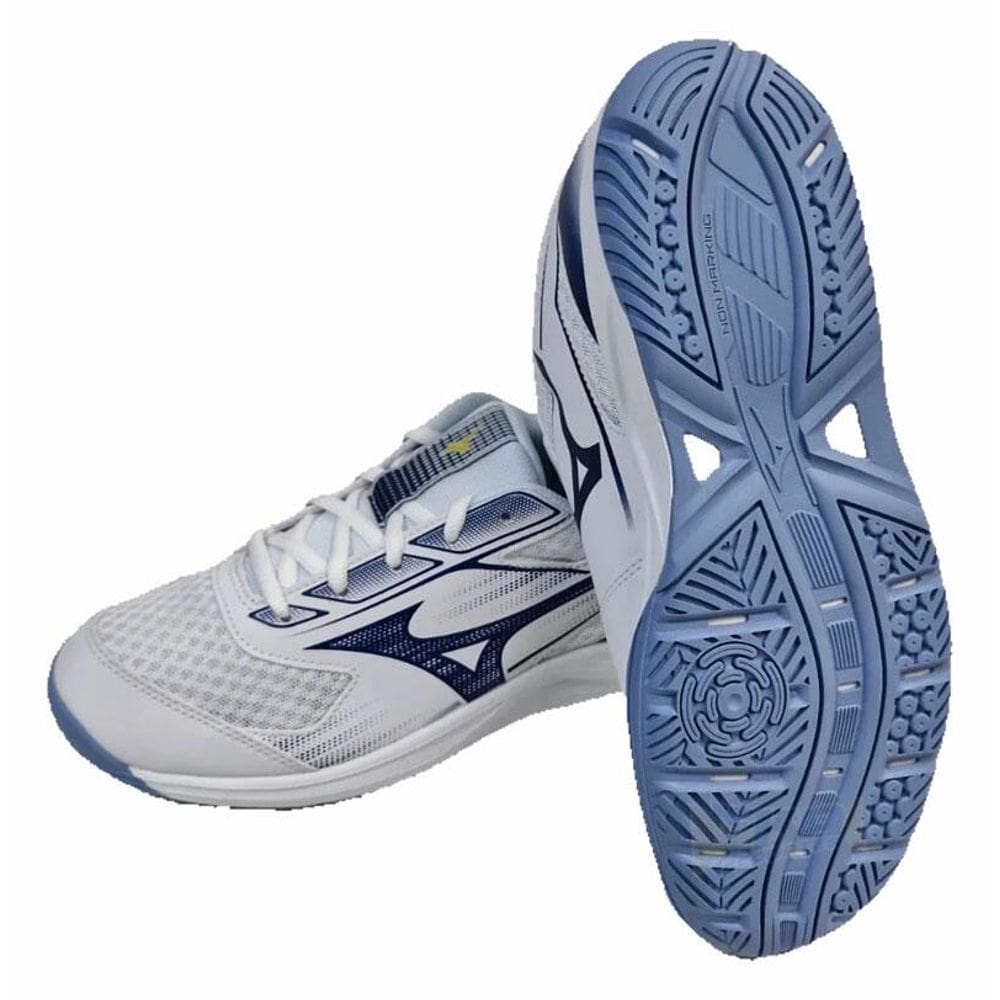 Tenis Cyclone Speed 5 Quadras bco/azl - Mizuno | Ponto