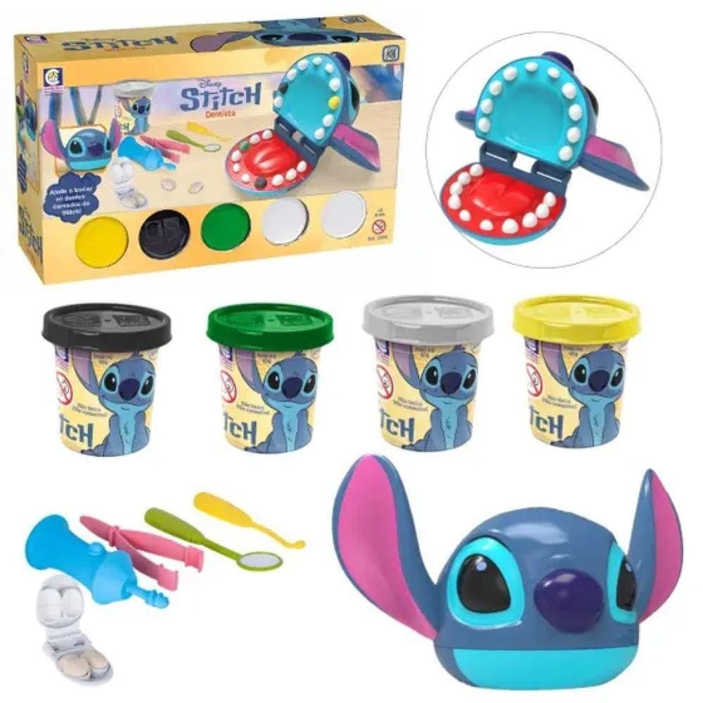 Massa de Modelar Dentista Stitch Disney 2898 - Cotiplás
