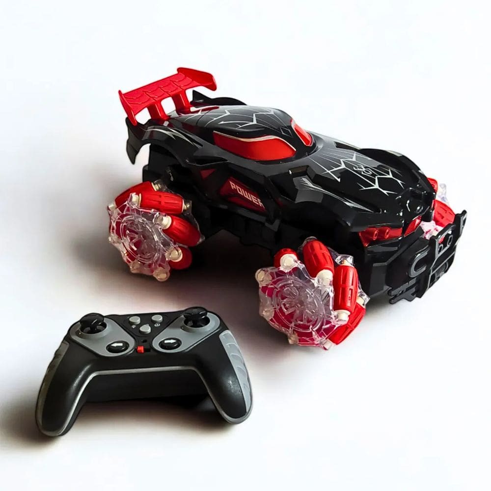 Carro Elétrico com Controle Remoto Brinq. Acrobático com LED