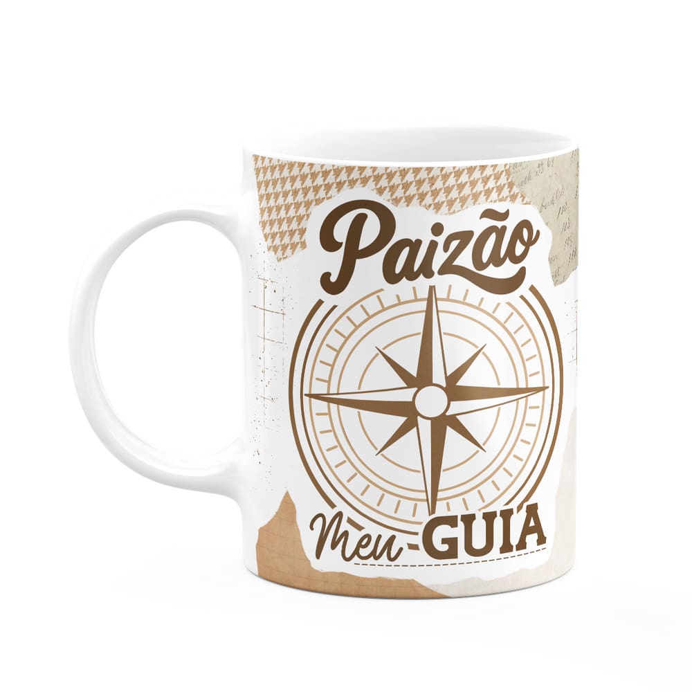 Caneca dos Pais - Paizão, meu guia - 325ml - branca