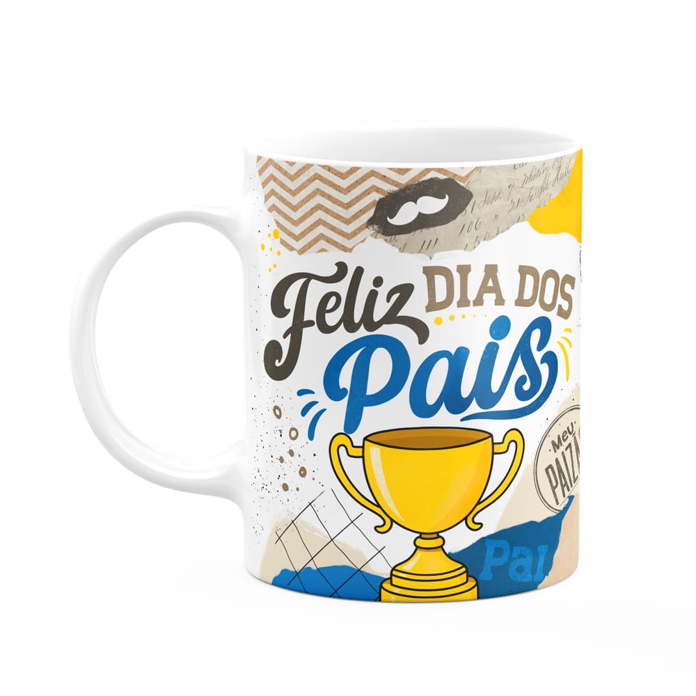 Caneca dos Pais - Feliz dia dos pais meu paizão - 325ml