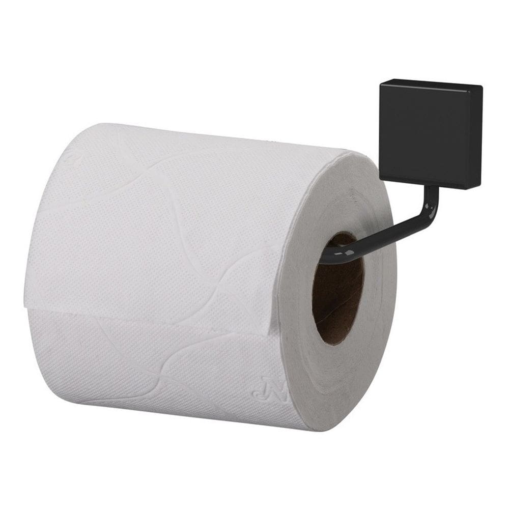 Suporte De Papel Higienico Prático Brilhante Preto Future