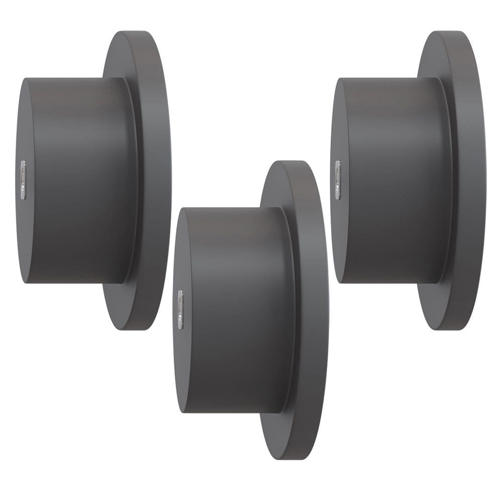 Kit 03 Pinos Suporte de Parede Madeira Preto Redondo Espelho Bolsa Cabide Decoração - Lyam Decor