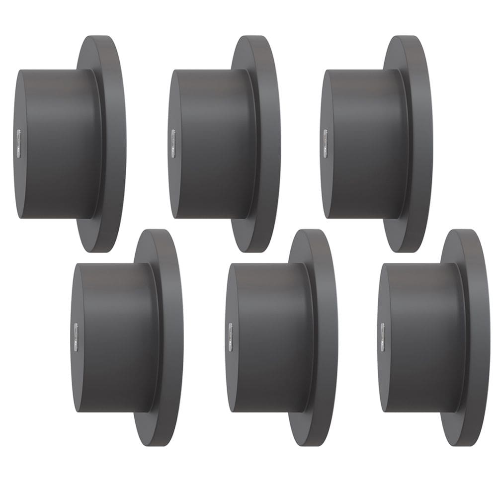 Kit 06 Pinos Suporte de Parede Madeira Preto Redondo Espelho Bolsa Cabide Decoração - Lyam Decor