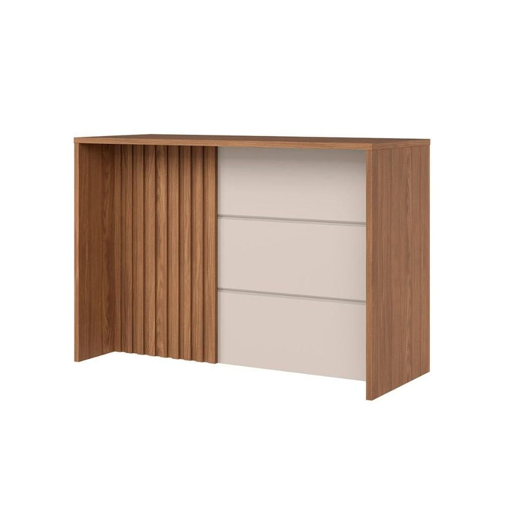 Bancada Ilha Cozinha Gourmet Requinte Nature/Areia - Henn