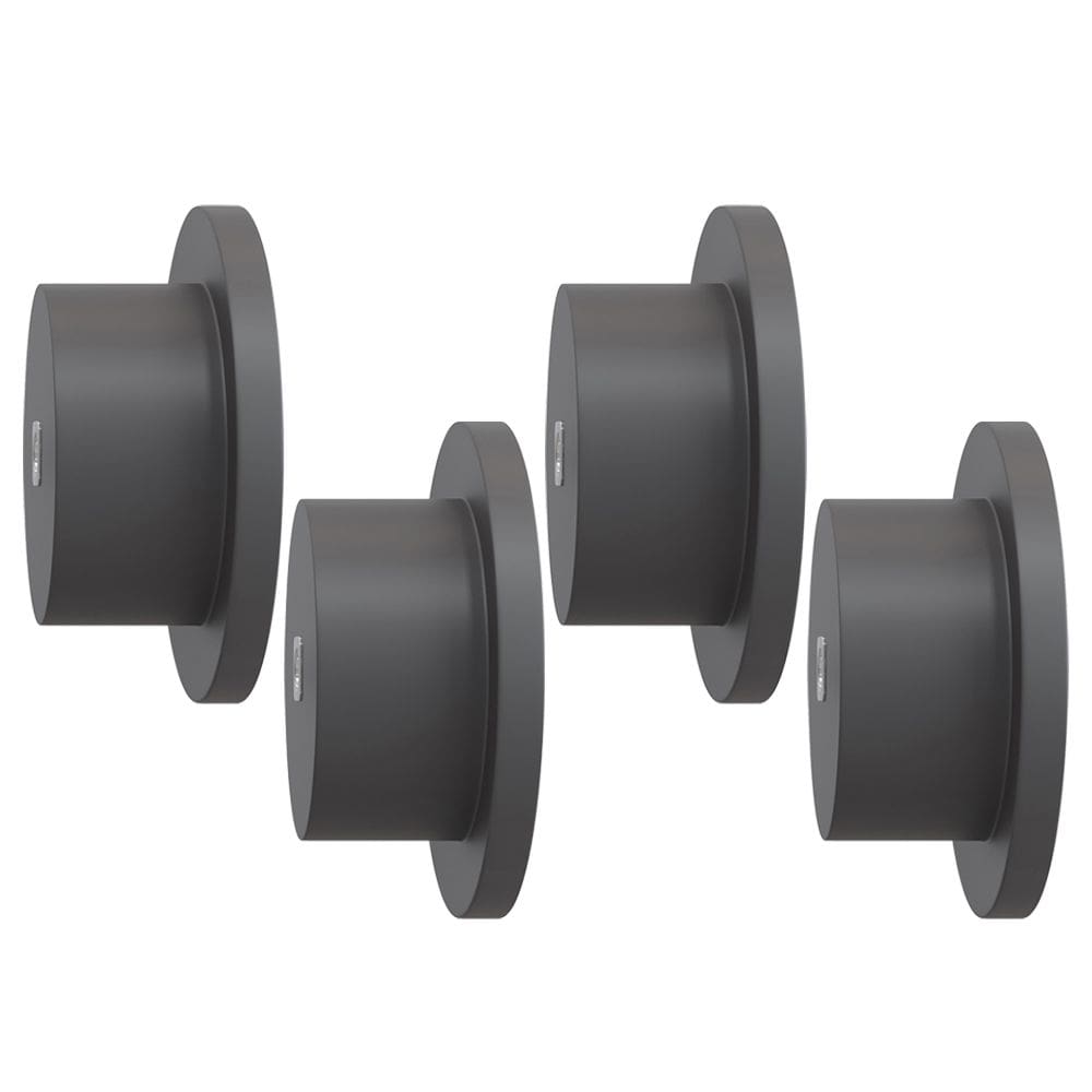 Kit 04 Pinos Suporte de Parede Madeira Preto Redondo Espelho Bolsa Cabide Decoração - Lyam Decor