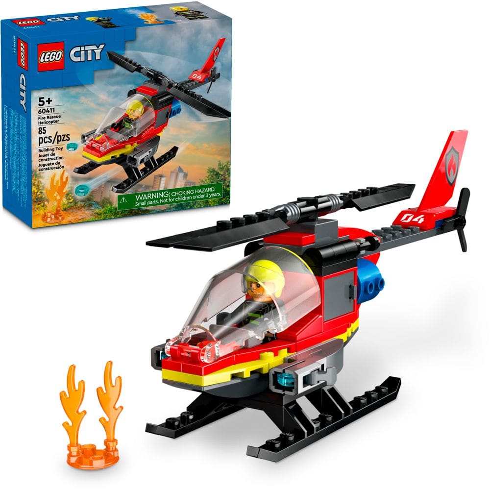 Lego City Helicoptero dos Bombeiros 60411 85pcs