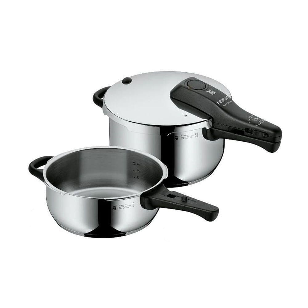 Conjunto De 2 Panelas De Pressão Perfect Pro Em Aço Inox Com Tampa De Indução Wmf