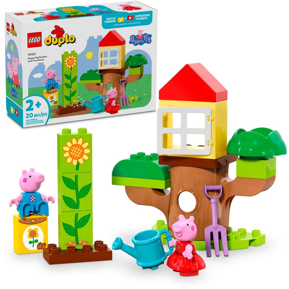 Lego Duplo Jardim e Casa na Arvore Peppa Pig 10431 com 20pcs