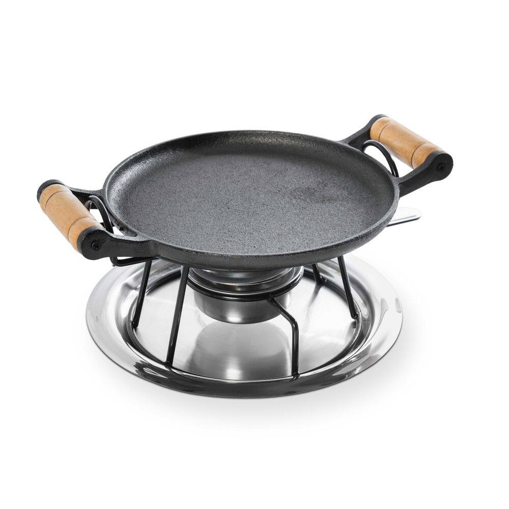 Réchaud Redondo Chapa de Ferro Fundido Bandeja Fondue Carne