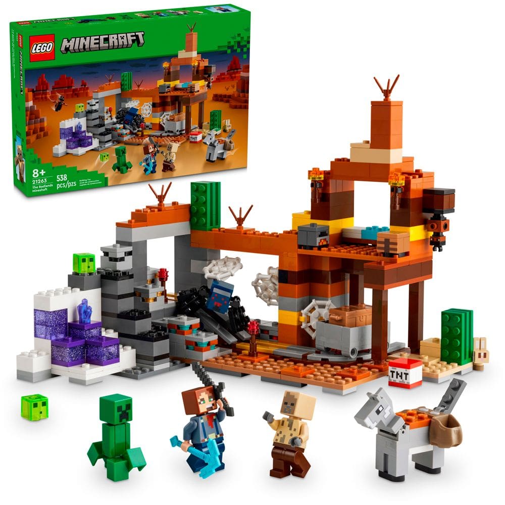 Lego Minecraft A Mina do Ermo 21263 com 538pcs