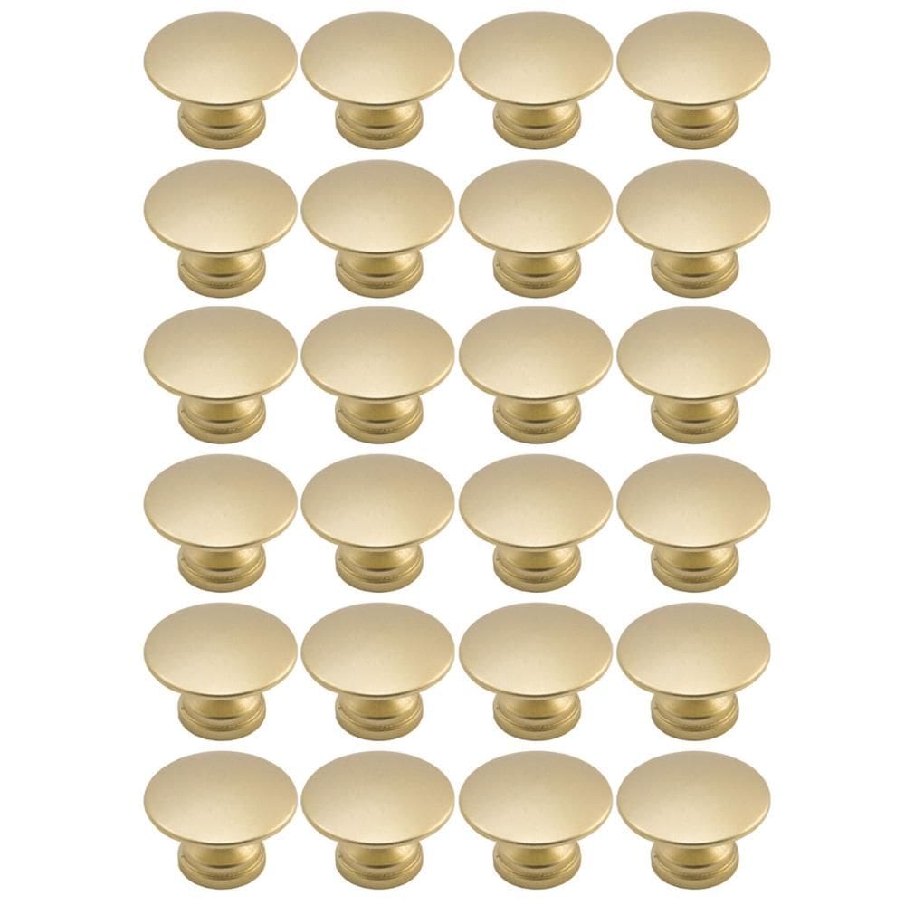 Kit 24 Puxadores de Móveis Pontos Dourados 3x2cm Armários Gavetas Tucson