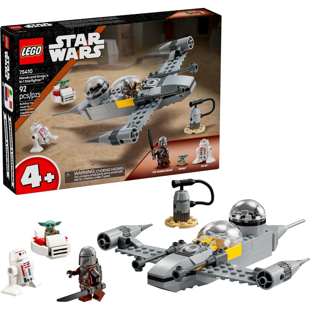Lego Star Wars Starfighter N1 Mando Grogu 75410 com 92 peças