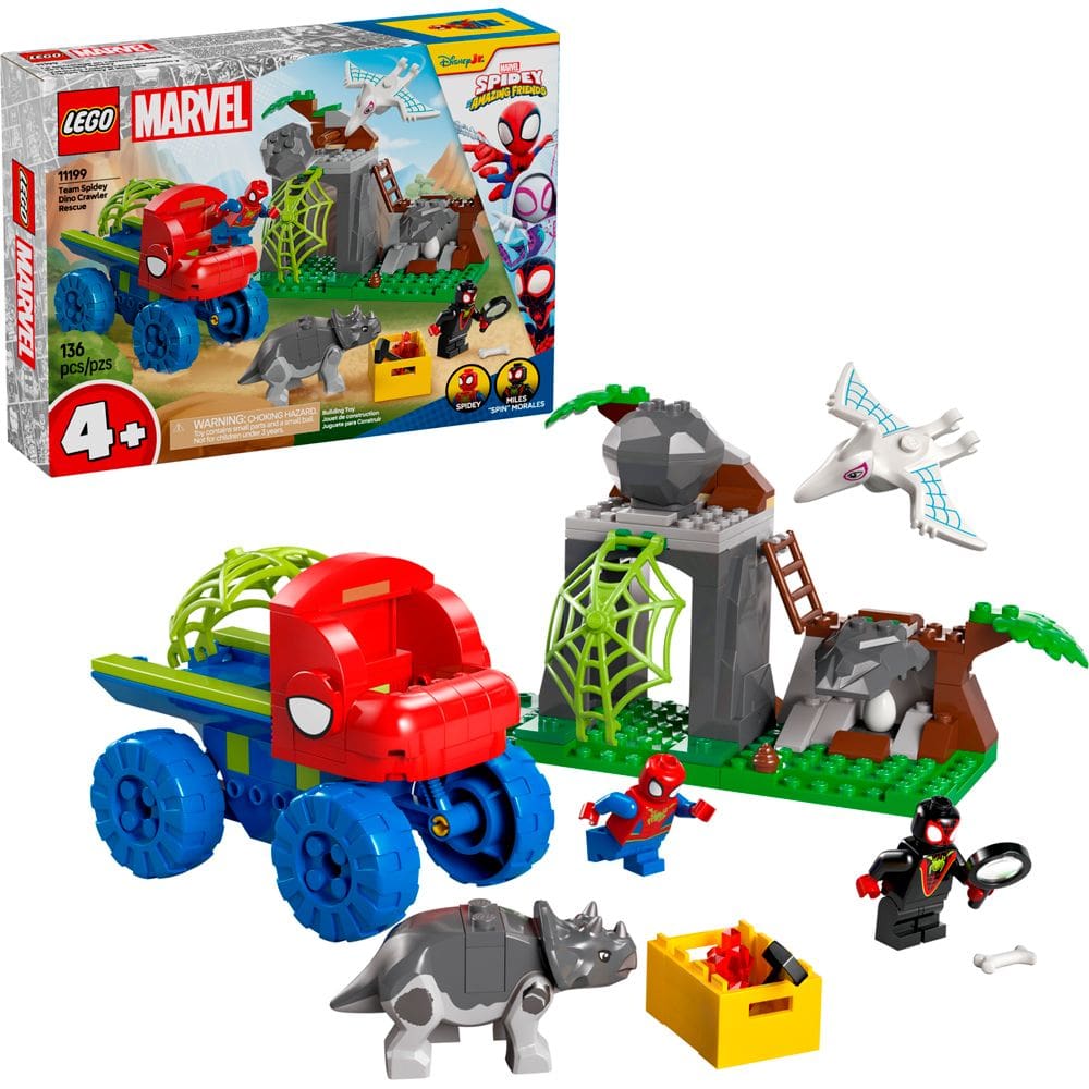 Lego Spidey Resgate Dinossauro 11199 com 136pcs