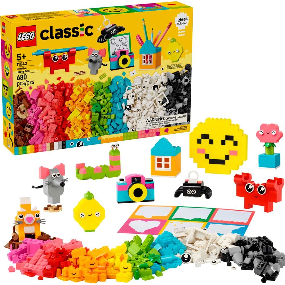 Lego Classic Caixa Criativa Feliz 11042 com 680 peças