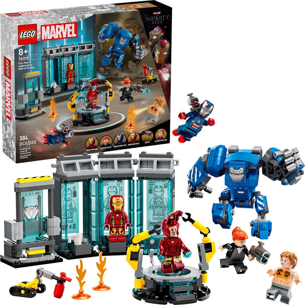 Lego Super Heroes Homem de Ferro Armaduras 76315 com 384pcs