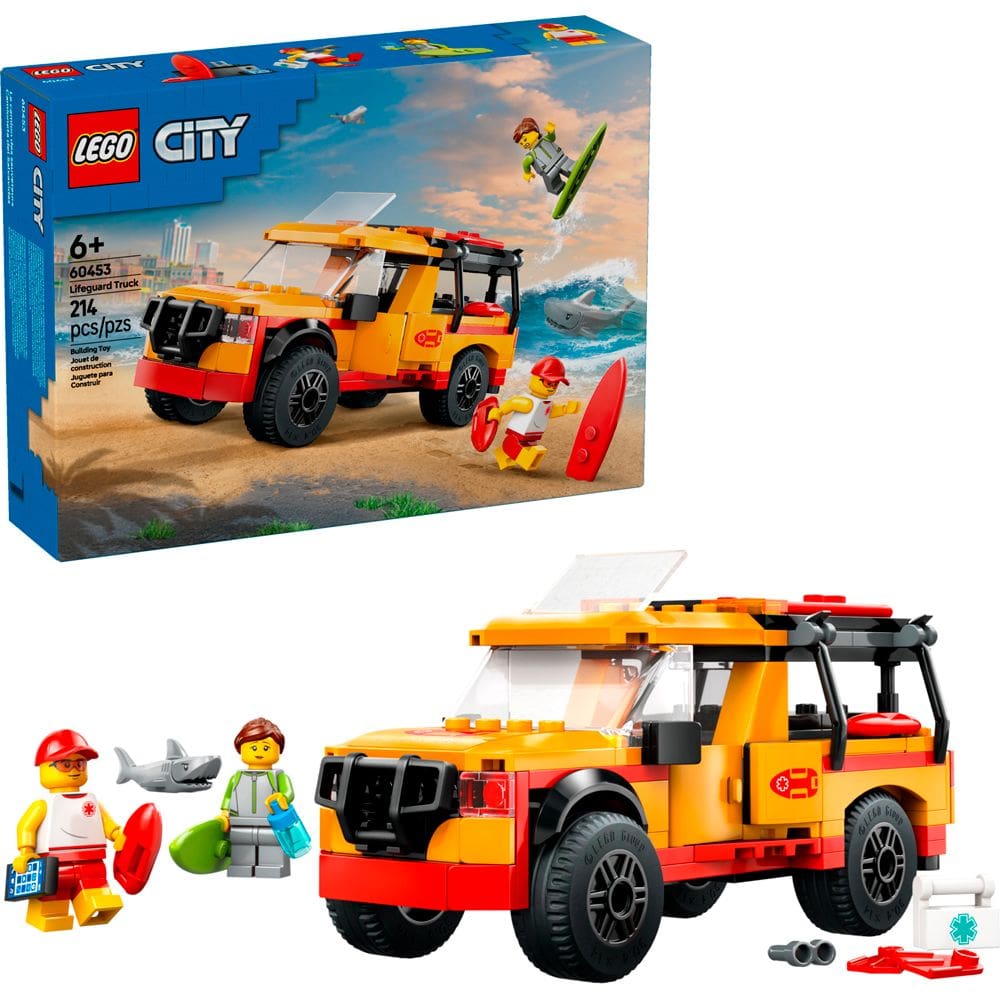 Lego City Utilitário Salva Vida na Praia 60453 com 214pcs