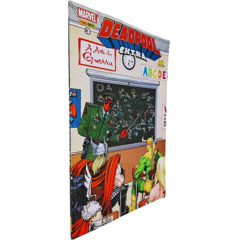 Quadrinhos HQ Gibi Graphic Novel Formato Americano 17x26 cm Deadpool Extra Volume 3: A Arte da Guerra