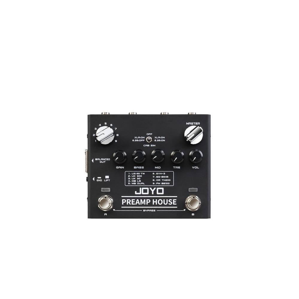 Preamp House O Joyo R-15 9 Simulações 18 Efeitos XLR P10 USB