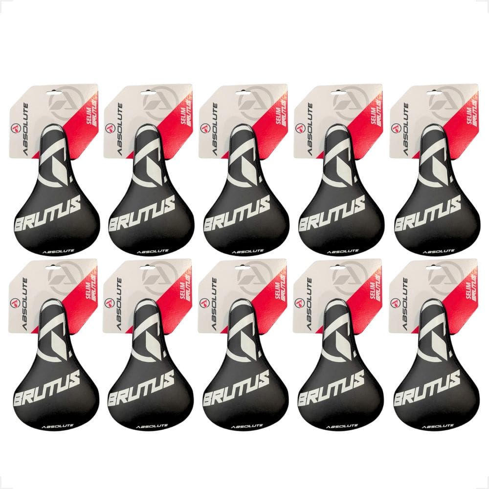 kit 10 Selim Banco Absolute Brutus Preto Bike Dj Wheeling Bmx Pump Track Montadinha tipo DDK