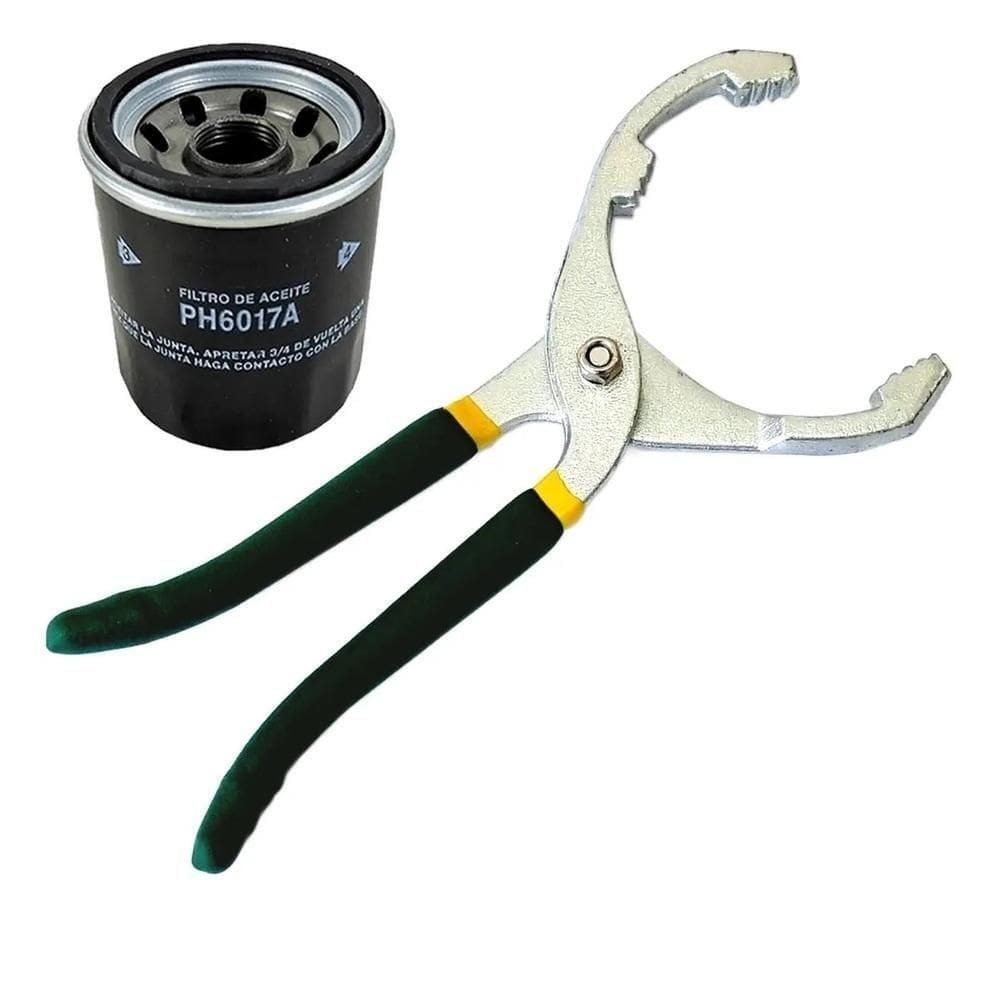 Alicate Ajustavel Para Filtro De Oleo Mecanico Emborrachado 3 Niveis 50 A 100mm Profissional