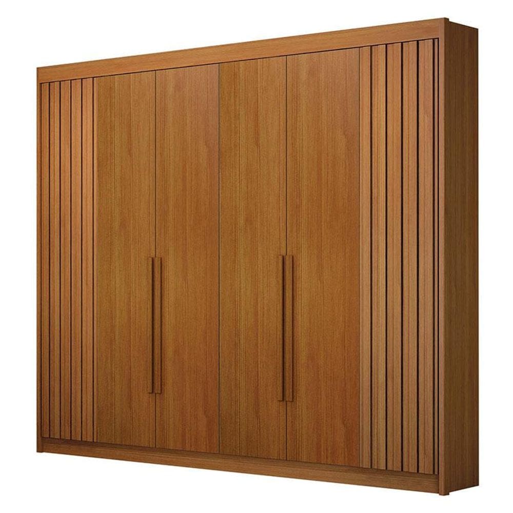 Guarda Roupa Casal 6 Portas São Carlos Cinamomo – Leifer Móveis