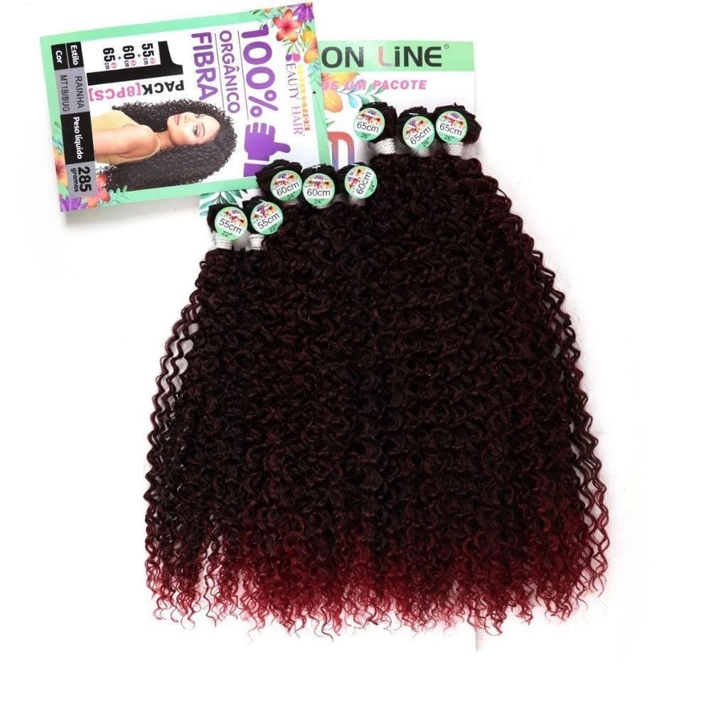 Rainha - 65cm Fashion Line Cabelo Cacheado Cachos Orgânico Cor:mt1b-bug