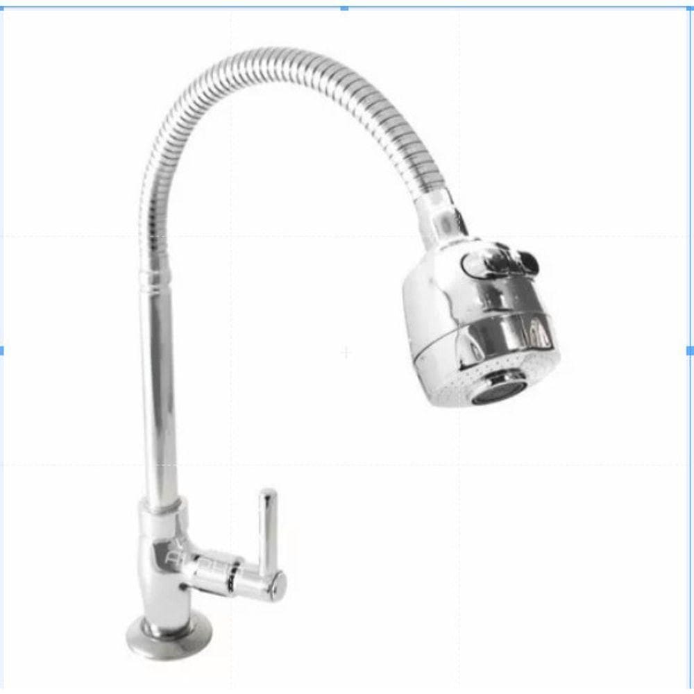 Torneira Gourmet Monocomando De Cozinha Tubo Bica Móvel Flexível De Mesa Arejador Modelo:bancada