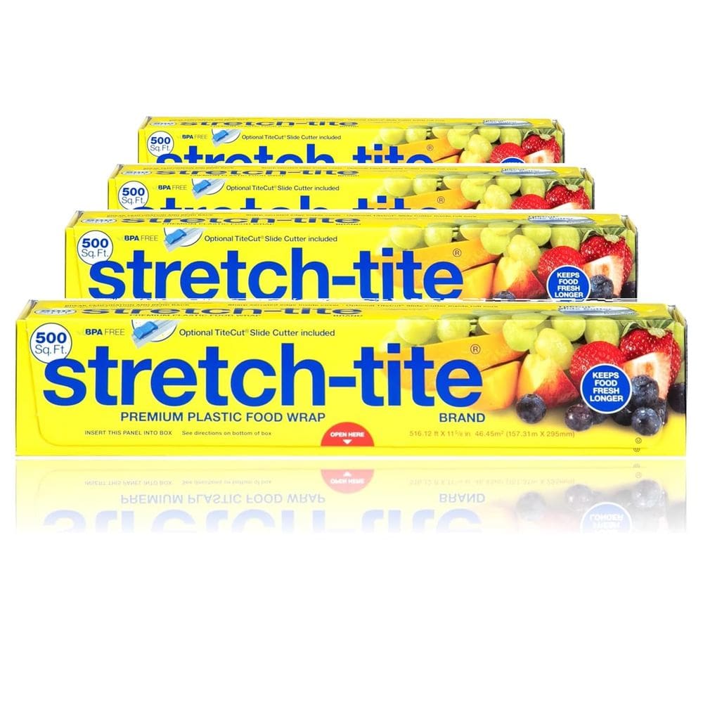 Embalagem plástica para alimentos Stretch-tite 500mL 4 rolos 500m²