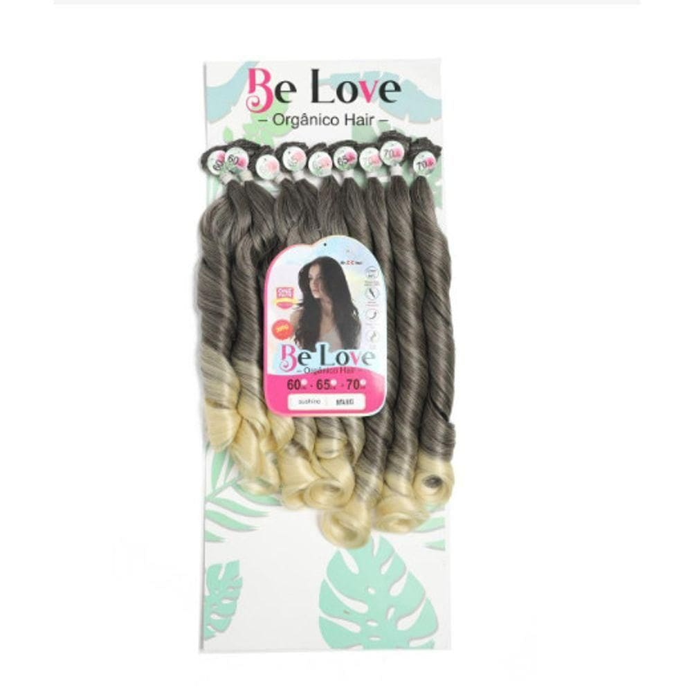 Cabelo Sunshine Orgânico Ondulados Encaracolados Para Penteados Rede 75cm Be Love Cor:t4-613(castanhoc-loiro)