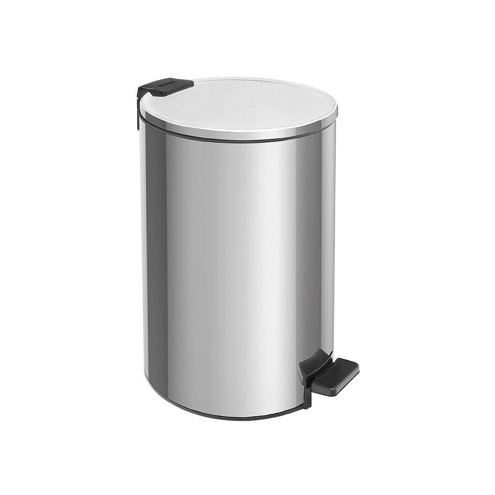 Lixeira Tramontina Loop com Pedal 20L Redonda Inox Polido