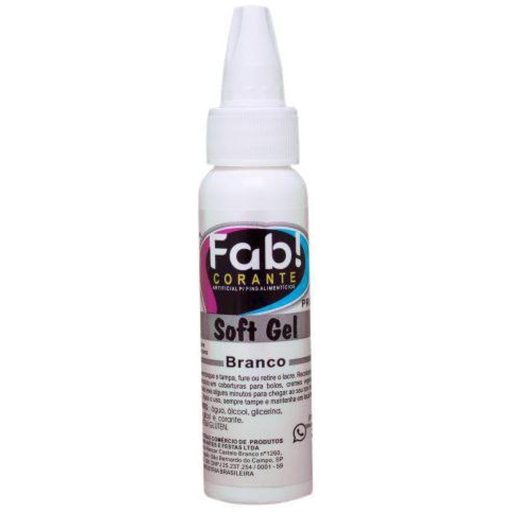 Corante Em Gel Branco Confeitaria 25G Fab