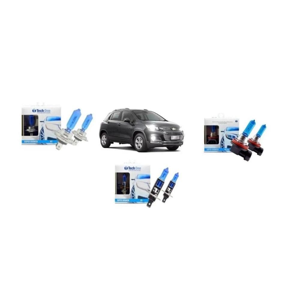 Kit Lampada Super Led Tracker Premier 2018 Farol E Milha