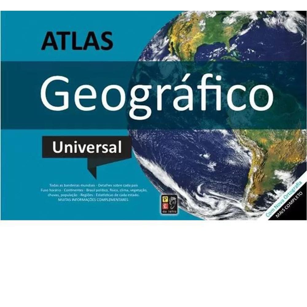 Livro Atlas Geográfico Universal - Pé Da Letra