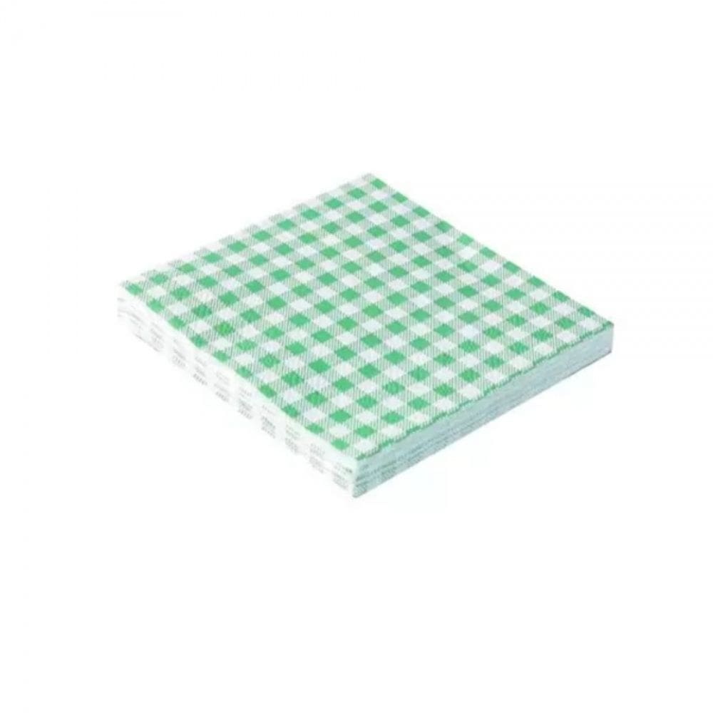 Guardanapos 25x25 Xadrez Verde 20un Silverfestas
