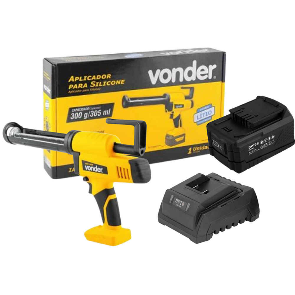 Aplicador Silicone IASV 1830 Vonder +1 bateria 2Ah 18V DWT