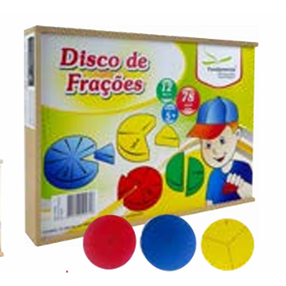 Jogo Educativo Disco de Frações