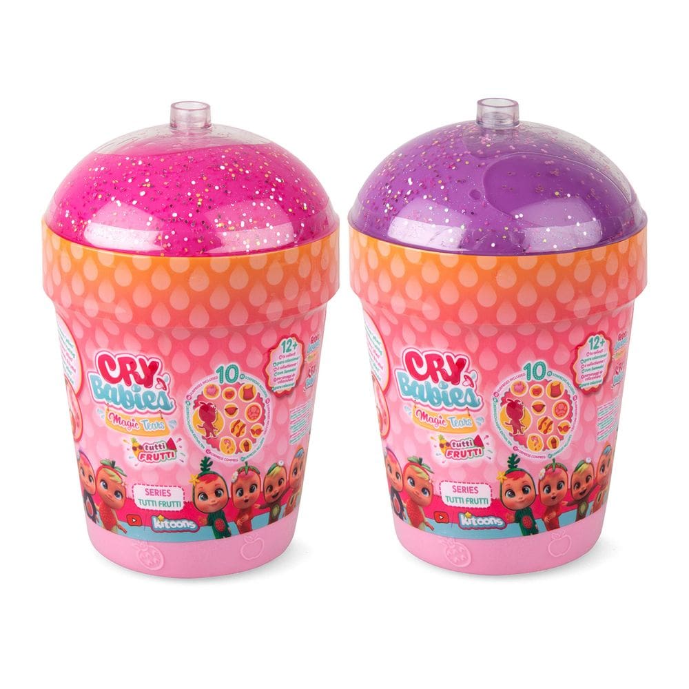Pacote com 2 Toy Cry Babies Magic Tears Tutti Frutti House