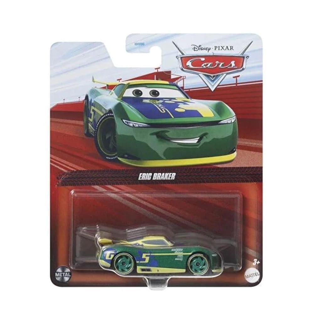 Veículo fundido sob pressão Carros Disney Pixar em escala 1:55 - Eric Braker