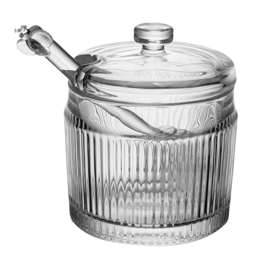 Meleira com Pegador e Tampa de Vidro Lines 10 x 7,5 cm Wolff