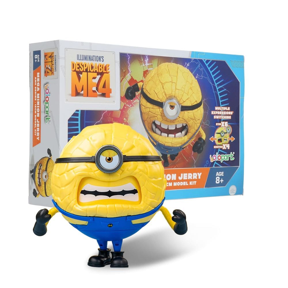 Brinquedo YOLOPARK Minions Meu Malvado Favorito 4 Mega Jerry 13 cm com Acc