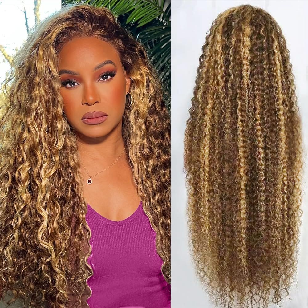 Imagem de peruca Highlight Ombre Lace Front 76 cm Human Hair